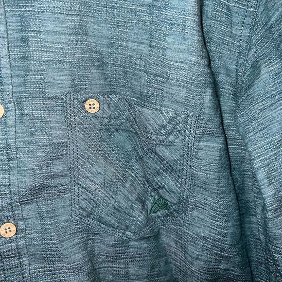 Killer Jeans long sleeved button front casual shirt in dark green size large - Picture 2 of 8
